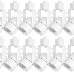 GU10 LED Track Lights, 120V White 12-Pack Track Light Heads, No Bulb